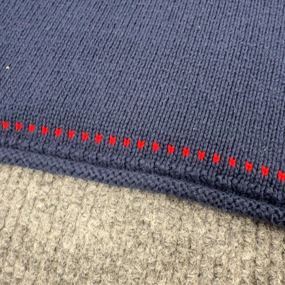 Cotton Country Parkhurst Sweater Mens XL Blue Cotton USA Flag Americana Vintage - Picture 7 of 8